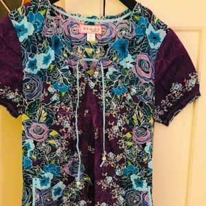 Soo Cute Printed Scrub Top